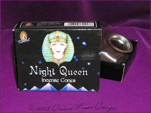 Box of Kamini Aromatics INCENSE CONES - NIGHT QUEEN