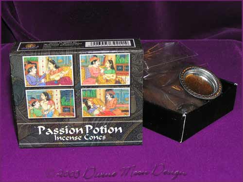 Box of Kamini Aromatics INCENSE CONES - PASSION POTION