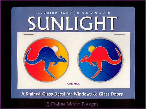 SUNLIGHT Glass Decal / Sticker for Windows - KANGAROO