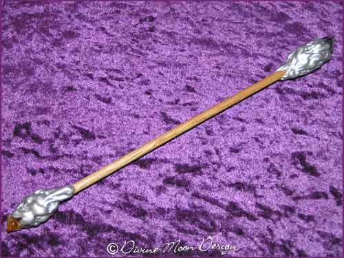 Double Terminated AMETHYST & CITRINE Crystal WAND